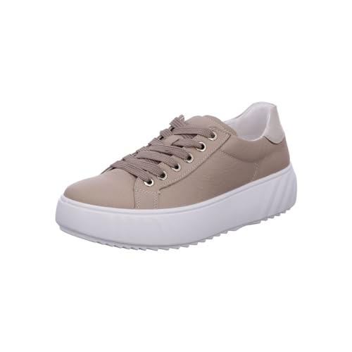 ARA Damen Monaco Low-Cut Sneaker, Sand,Platin, 41 EU Weit von ARA