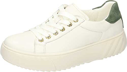 ara Damen Monaco Sneaker, Weiss,Cobalt, 37 EU Weit von ARA