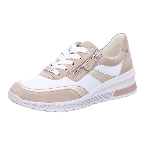 ARA Damen Neapel Sneaker, Sand,Platin/Weiss, 36 EU von ARA