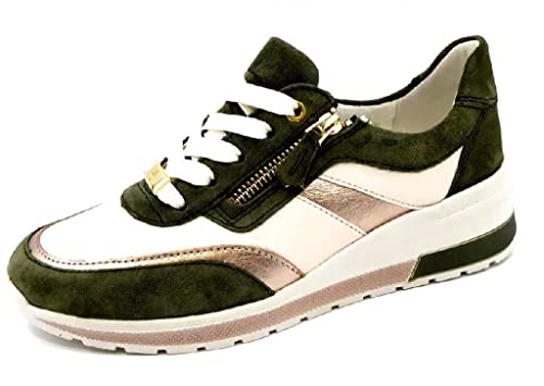 ara Damen NEAPEL Sneaker, Thyme,Platin,Cream, 41.5 EU von ARA