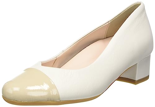 ara Damen Nizza Pumps, Cream,Nude, 39 EU Weit von ARA