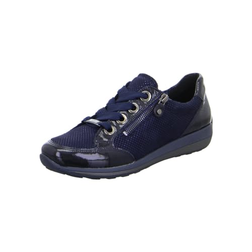 ARA Damen Osaka Low-Cut Sneaker, BLAU,Midnight, 42.5 EU Weit von ARA