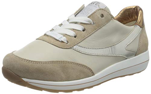 ARA Damen OSAKA Schnürhalbschuh, SAND/CLOUD,WEISSGOLD/WHISKY, 37 EU von ARA