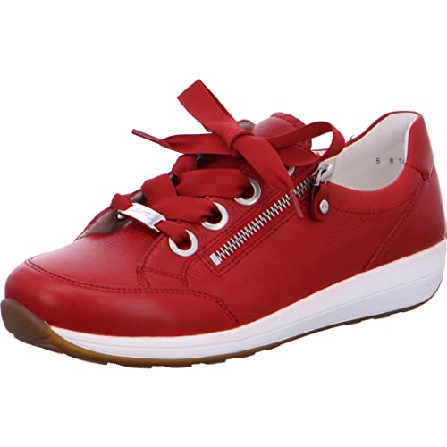 ARA Damen Osaka Sneaker, Rot, 38 von ARA