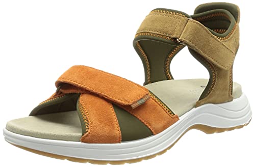 ARA Damen PANAMNA Sandaletten, TOFFEE,AMBRA/OLIVE, 37 von ARA