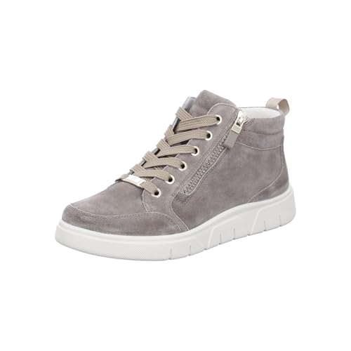 ARA Damen Rom Mid-Cut Sneaker, Moon, 43 EU von ARA