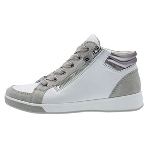 ara Damen ROM Sneaker, Nebbia,Weiss,Silber, 36 EU von ARA