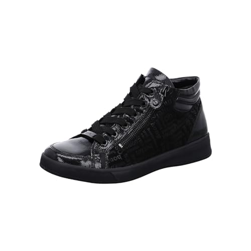 ARA Damen Rom Mid-Cut Sneaker, SCHWARZ,Nero, 40 EU von ARA