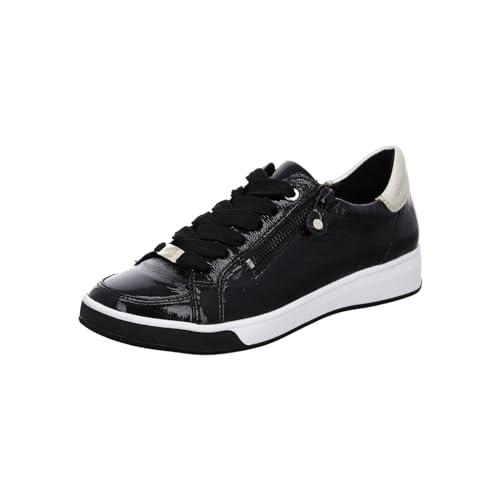 ARA Damen Rom Sneaker, Schwarz Platin, 36 EU von ARA