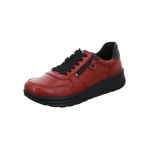 ARA Damen Sapporo Low-Cut Sneaker, Chilli,SCHWARZ, 36 EU Weit von ARA