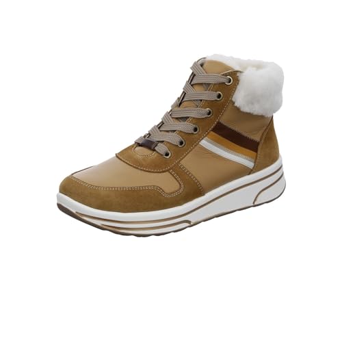 ARA Damen Sapporo Mid-Cut Sneaker, Caramel,HELL, 39 EU Weit von ARA