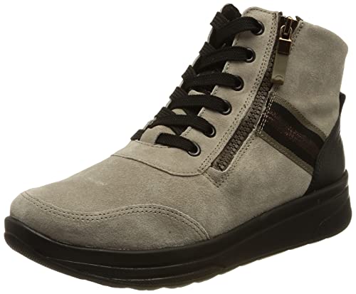 ARA Damen Sapporo Mid-cut Sneaker, MOON,SCHWARZ, 43 EU Weit von ARA