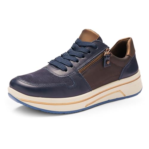 ara Damen Sapporo Sneaker, BLAU,Amarone,Nuts, 36.5 EU Weit ara Damen Sapporo Sneaker, BLAU,Amarone,Nuts, 36.5 EU Weit von ARA