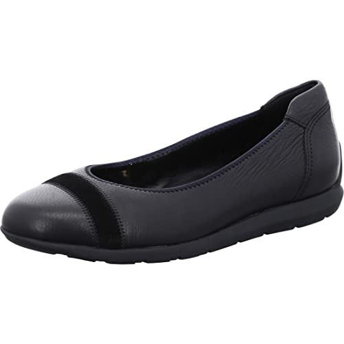 ARA Damen Sardinia Ballerinas, Schwarz, 38.5 EU von ARA