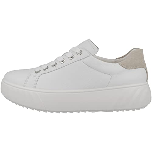 ARA Damen MONACO Low-cut Sneaker, WEISS,SHELL, 42 von ARA