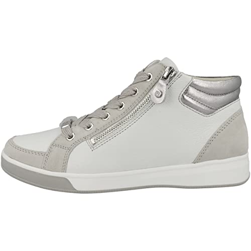 ara Damen ROM Sneaker, Nebbia,Weiss,Silber, 38.5 EU von ARA