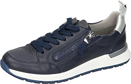 ara Damen Venice Sneaker, BLAU,Silber, 38.5 EU von ARA