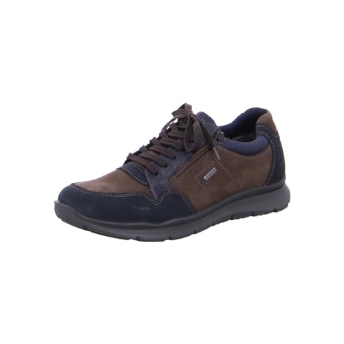 ARA Herren BENJO-GTX Schnürhalbschuh, NAVY,CAFFEE, 43 von ARA