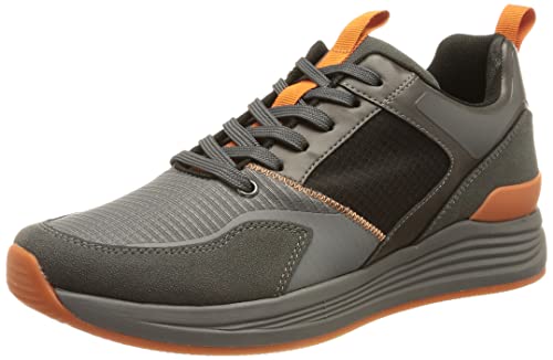 ara Herren Chicago Sneaker, Grey,Black, 41 EU von ARA