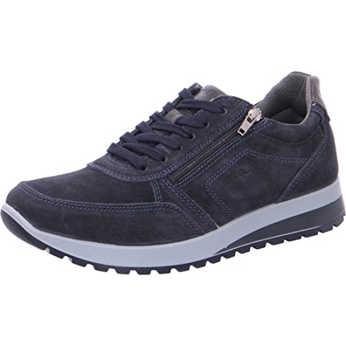 ARA Herren MATTEO Low-cut Sneaker, BLUE,GRIG.SCURO , 45 von ARA