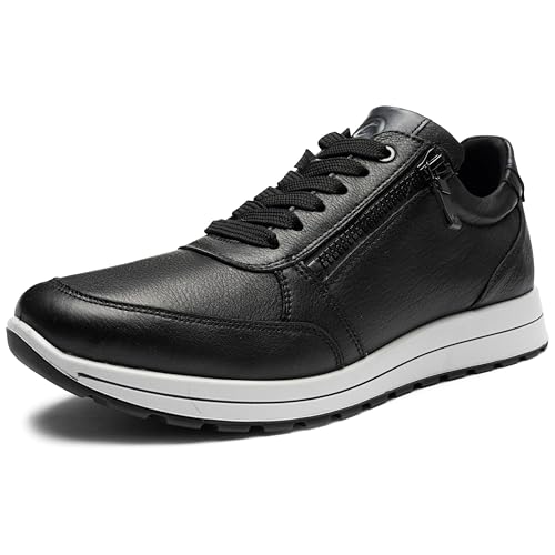 ara Herren Matteo Sneaker, SCHWARZ,BLAU, 47 EU Weit von ARA