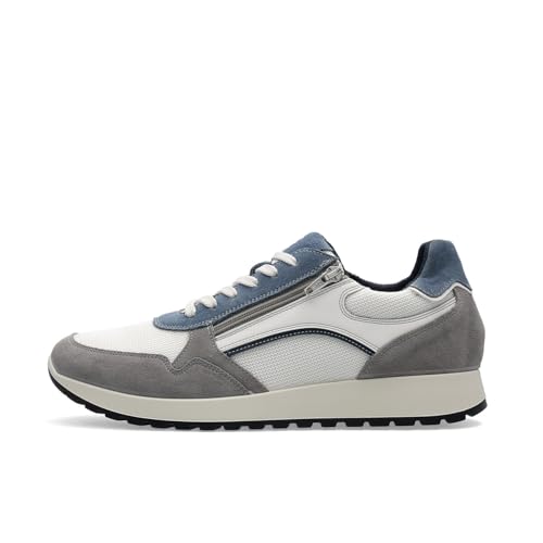 ARA Herren Matteo Sneaker, Grey White Azur, 43 EU Weit von ARA