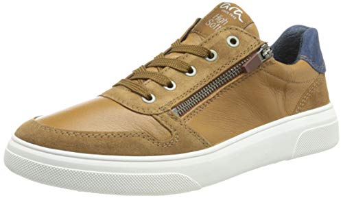 ARA Herren Naldo Sneaker, Nuss Whisky Jeans, 45 EU Weit von ARA