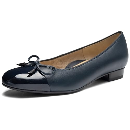 Ara Damen Bari Geschlossene Ballerinas, Blau 80, 39 EU Schmal von ARA