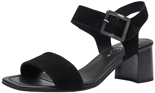 ara Damen Brighton Sandale, SCHWARZ, 36.5 EU Weit von ARA