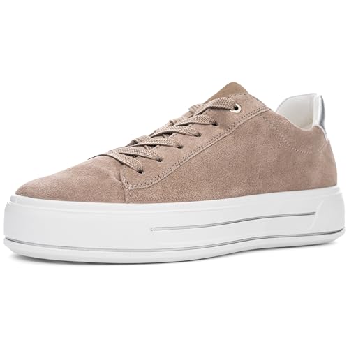 ara Damen Canberra Sneaker, Cashmere,Silber, 43 EU Weit von ARA