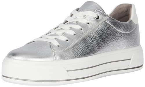 ara Damen Canberra Sneaker, Silber,PINK, 44 EU Weit von ARA