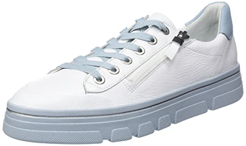 ara Damen Canberra Sneaker, WEIß,Aqua, 36.5 EU Weit von ARA