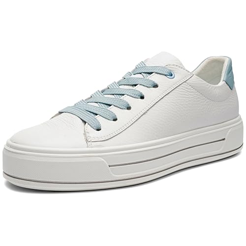 ara Damen Canberra Sneaker, Weiss,Aqua, 38 EU Weit ara Damen Canberra Sneaker, Weiss,Aqua, 38 EU Weit von ARA