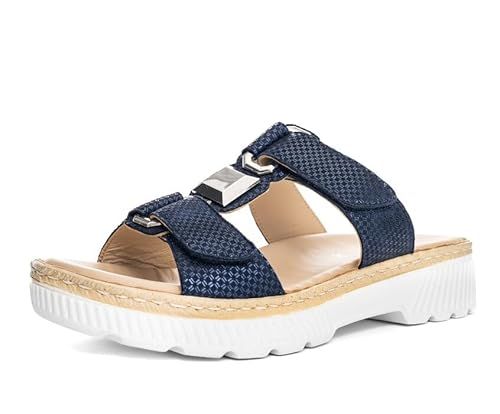 ara Damen Capri Slipper, BLAU/BLAU, 42 EU von ARA