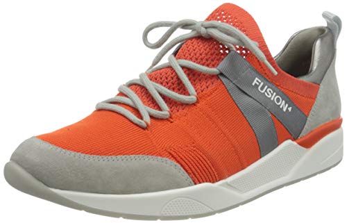 ara Damen L.A Sneaker, Grau (Pebble, Orange/Zinn 09), 36.5 EU(3.5 UK) von ARA