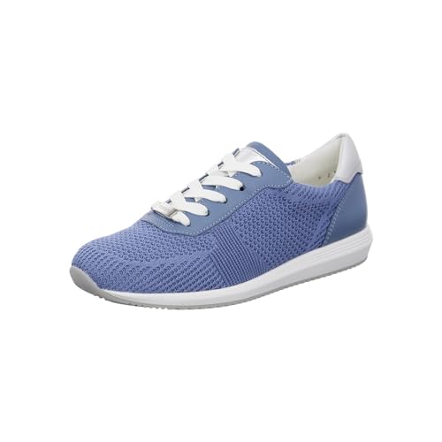 ara Damen LISSABON Sneaker, COOLBLUE,Silber, 42.5 EU von ARA