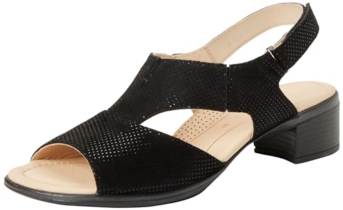 ara Damen Lugano Sandale mit Absatz, SCHWARZ, 38 EU Weit von ARA