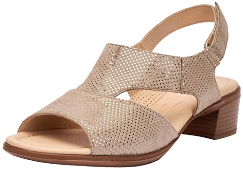 ara Damen Lugano Sandale mit Absatz, Sand, 38.5 EU Weit von ARA