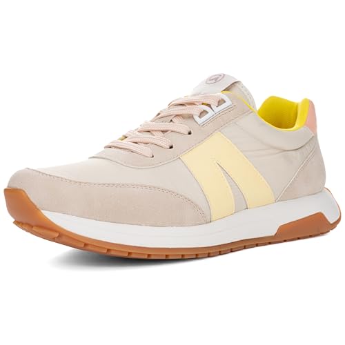 ara Damen Malibu Sneaker, Shell,Weiss,Limoncello,Peach, 38 EU Weit von ARA