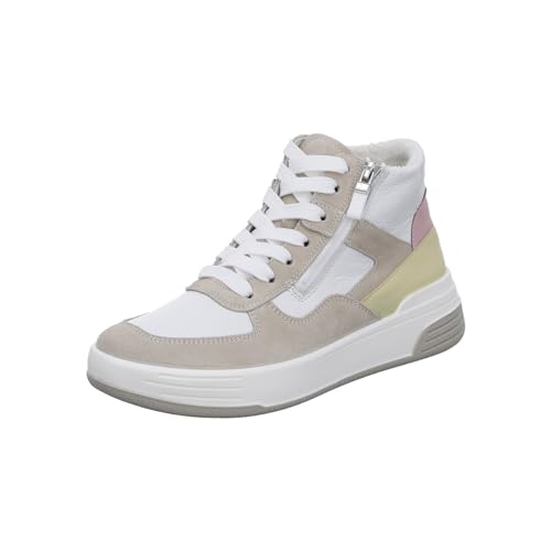 ara Damen Master Sneaker, Shell,Weiss,Flamingo,VANILLE, 36.5 EU Weit von ARA