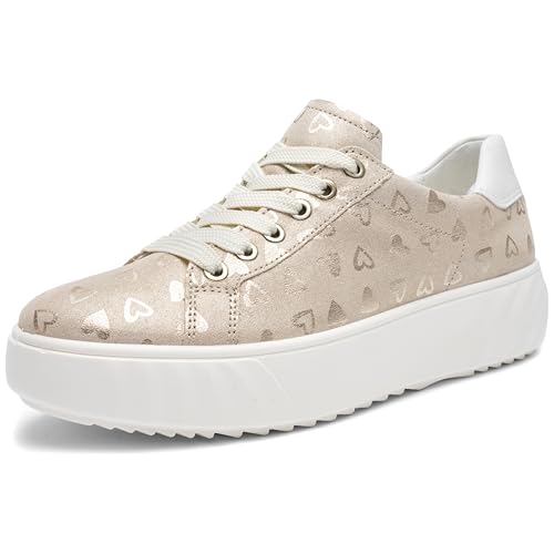 ara Damen Monaco Sneaker, Shell,Weiss, 40 EU Weit von ARA