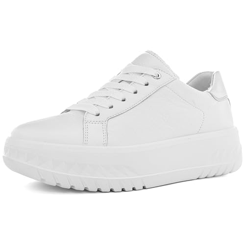 ara Damen Monaco Sneaker, Weiss,Silber, 41.5 EU Weit von ARA