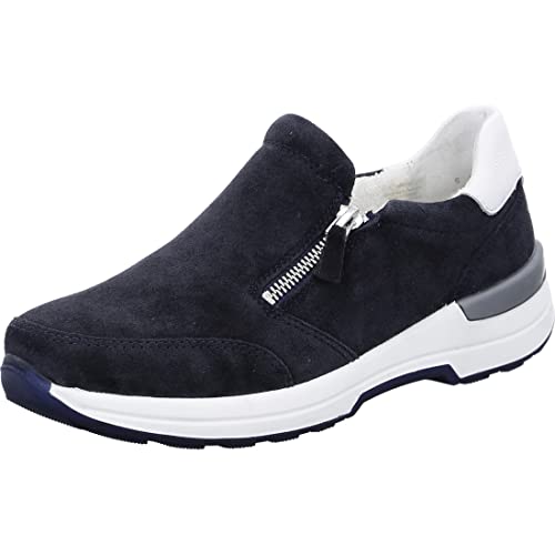 ara Damen NARA Hausschuh, BLAU,Weiss, 37.5 EU Weit von ARA