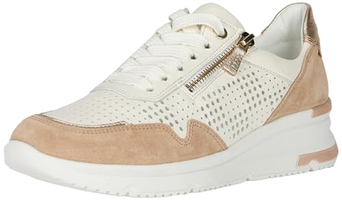 ara Damen NEAPEL Sneaker, Sand,Shell,Platin, 37 EU von ARA