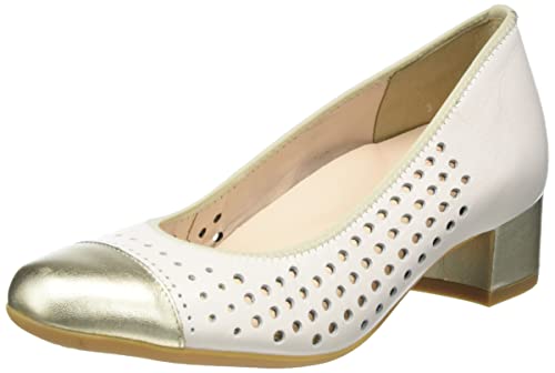 ara Damen Nizza Pumps, Platin,Cream, 39 EU Weit von ARA