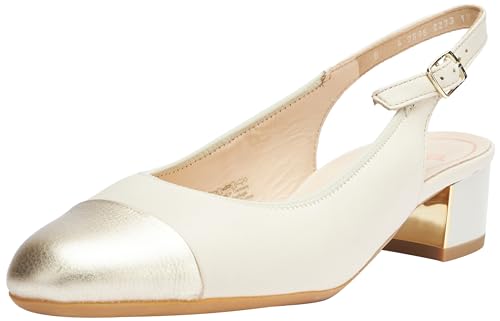 ara Damen Nizza Pumps, Platin,MARMOR, 36.5 EU Weit von ARA