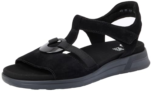 ara Damen Osaka-S Sandale, SCHWARZ, 38 EU Weit von ARA