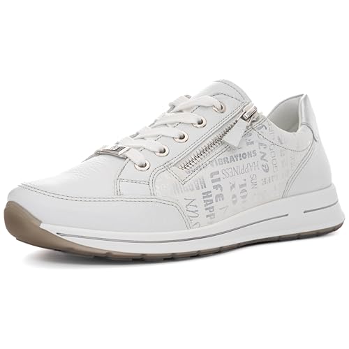 ara Damen Osaka Sneaker, Nebbia,Silber, 35 EU Weit von ARA