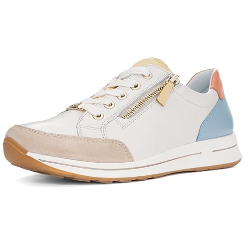 ara Damen Osaka Sneaker, Shell,Cream,VANILLE,Aqua,Peach, 42 EU Weit ara Damen Osaka Sneaker, Shell,Cream,VANILLE,Aqua,Peach, 42 EU Weit von ARA