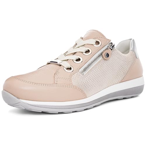 ara Damen Osaka Sneaker, Shell,Shell/Silber,Silber, 43 EU Weit ara Damen Osaka Sneaker, Shell,Shell/Silber,Silber, 43 EU Weit von ARA
